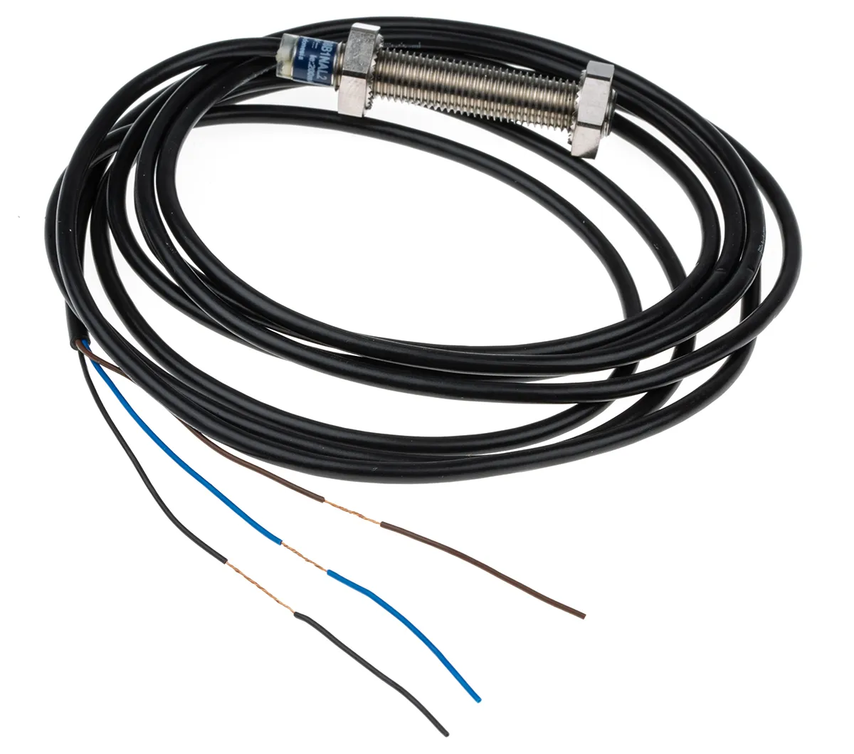 Sensore di prossimità Cilindro filettato Telemecanique Sensors, M8, rilevamento 2,5 mm, 12 → 48 V cc