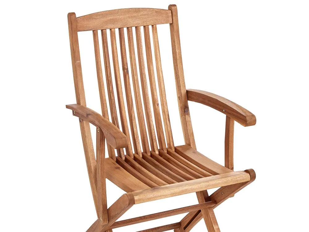 Set da pranzo da giardino 8 posti MAUI II con cuscini Legno d'acacia Blu
