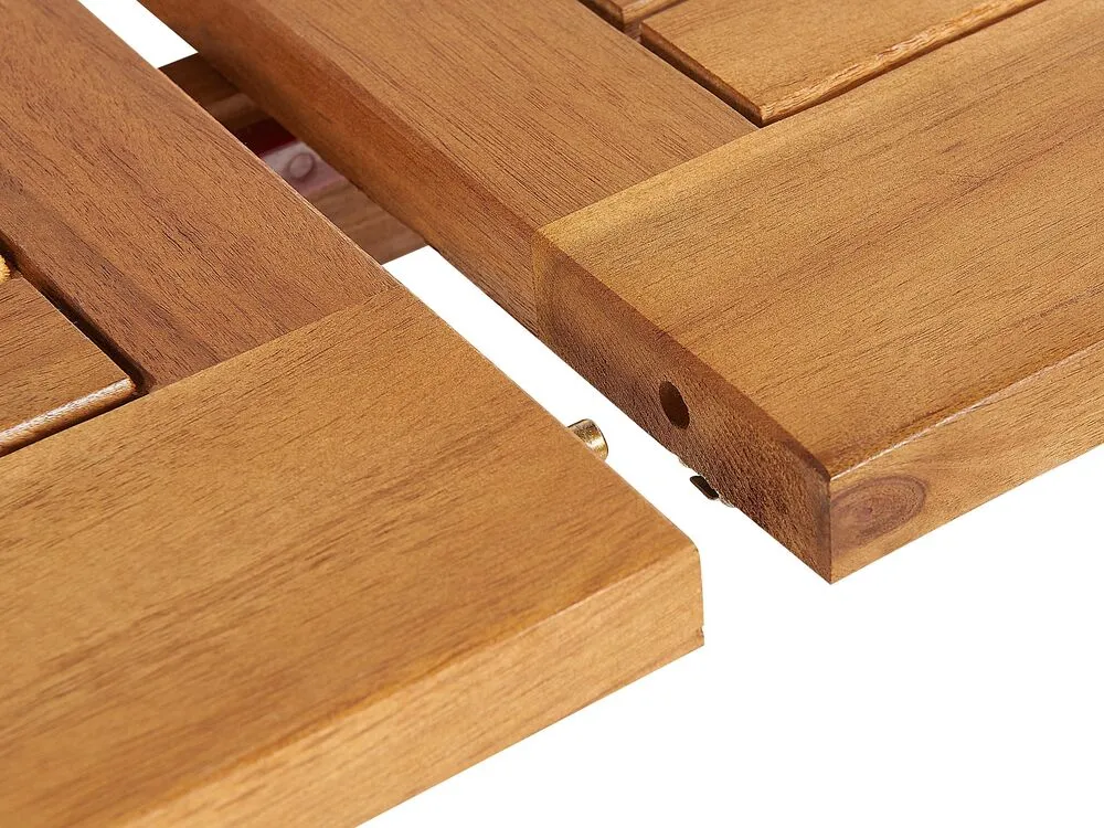 Set da pranzo da giardino 8 posti MAUI II con cuscini Legno d'acacia Blu