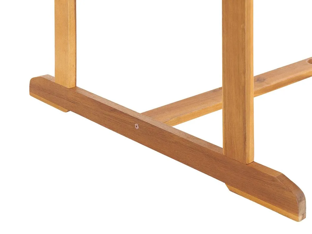 Set da pranzo da giardino 8 posti MAUI II con cuscini Legno d'acacia Blu