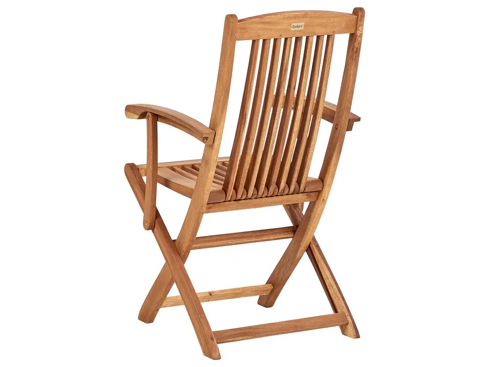 Set da pranzo da giardino 8 posti MAUI II con cuscini Legno d'acacia Blu