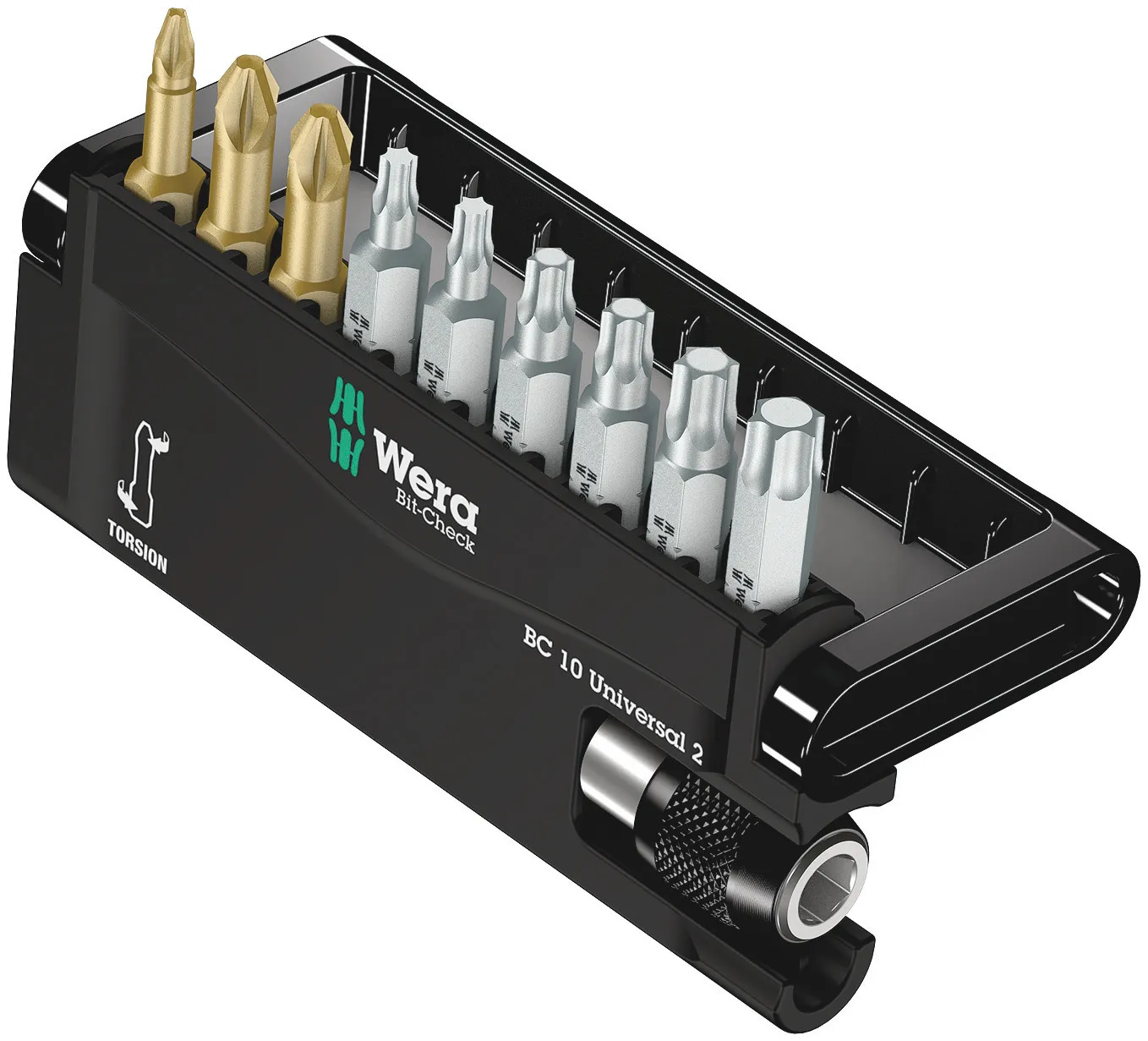 Set inserti per cacciaviti Wera, 10 pezzi (Esagonale, Pozidriv, Torx)