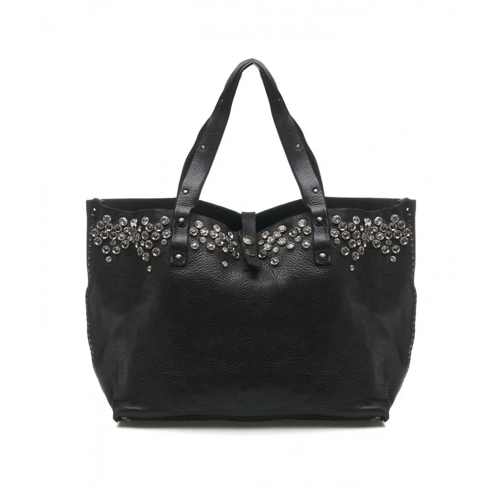 Shopper Bella di notte in pelle nero
