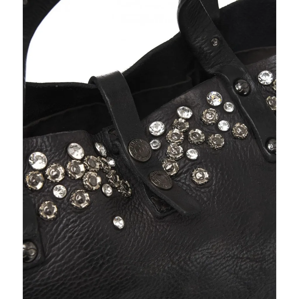 Shopper Bella di notte in pelle nero