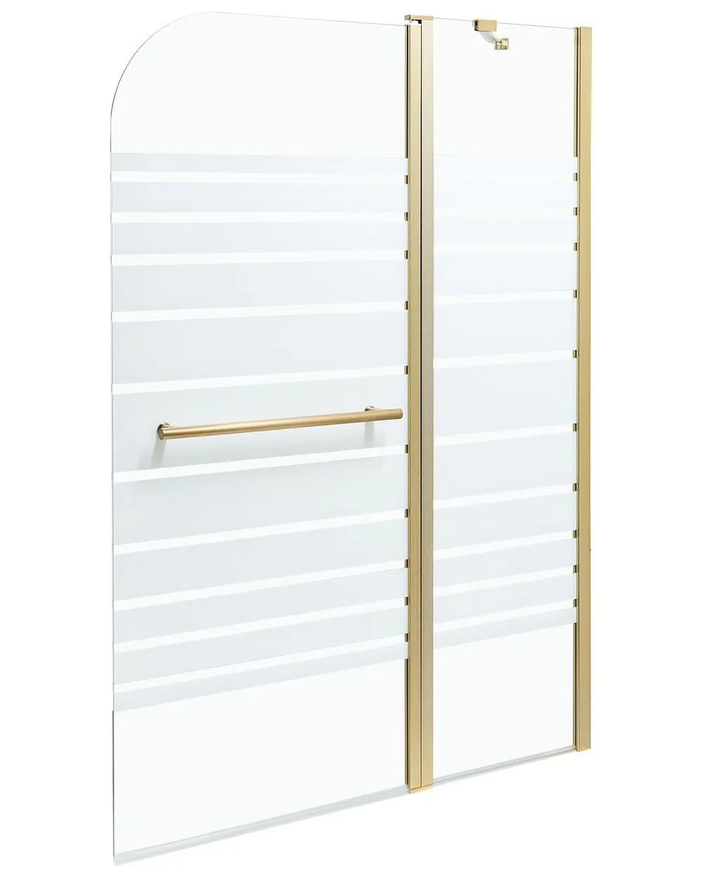 Shower Bath Screen TUAPI 140 x 100 cm Gold