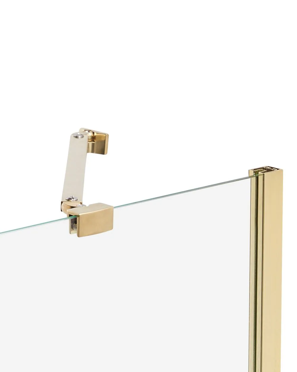 Shower Bath Screen TUAPI 140 x 100 cm Gold