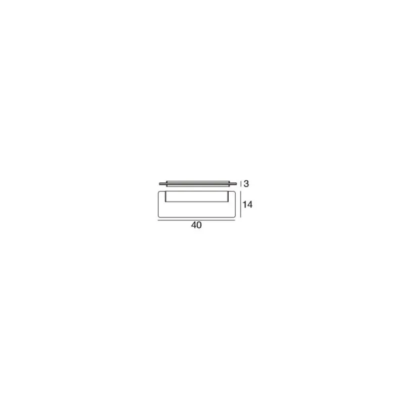 Skinny Piccolo lampada da parete IP44 diffusore in polimetilmetacrilato Led 25W 3000K