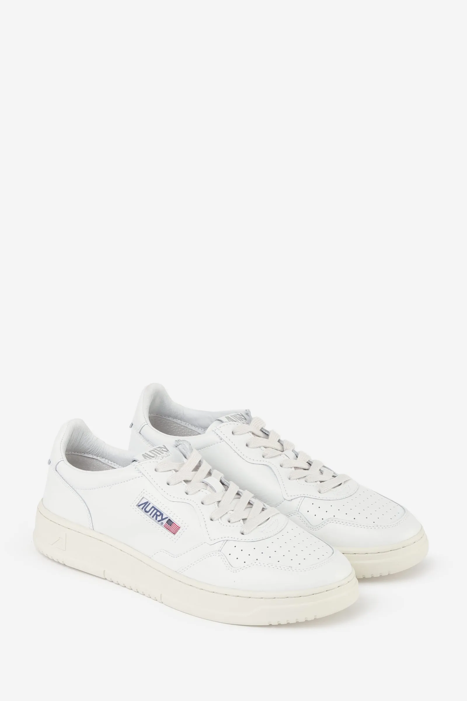Sneakers 01 LOW in pelle bianca