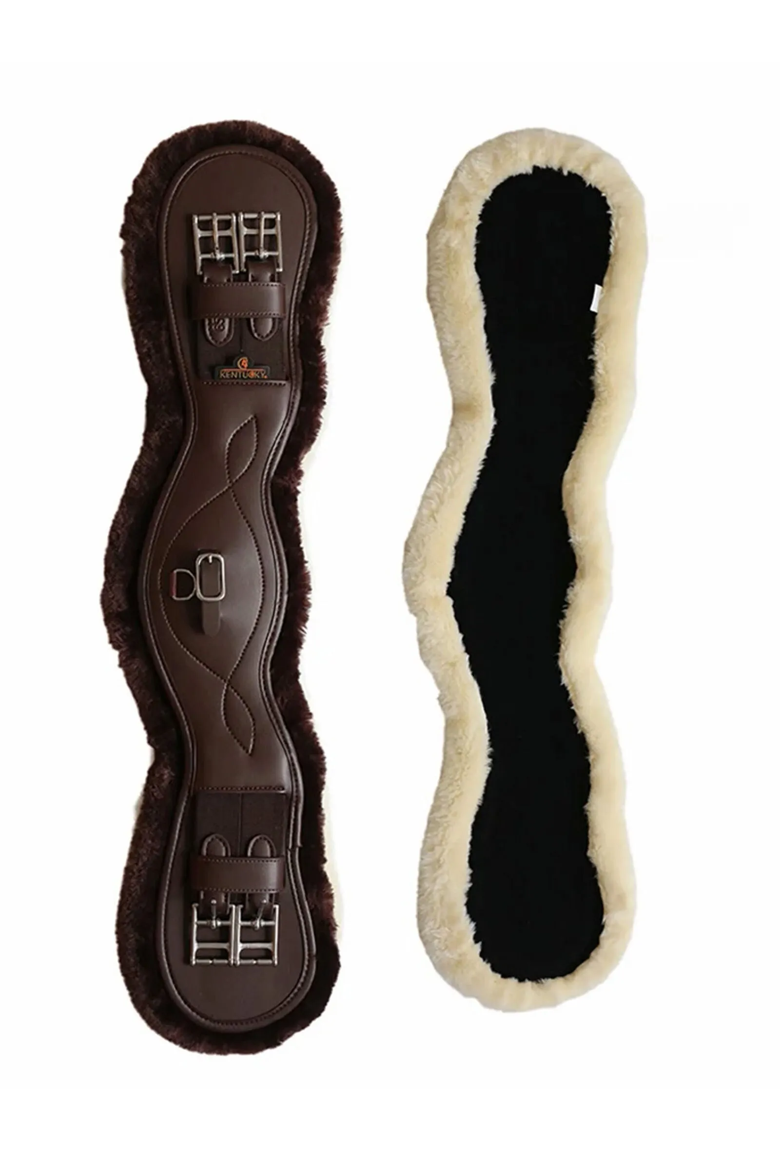 Sottopancia corto anatomico in pelle di pecora Kentucky Horsewear