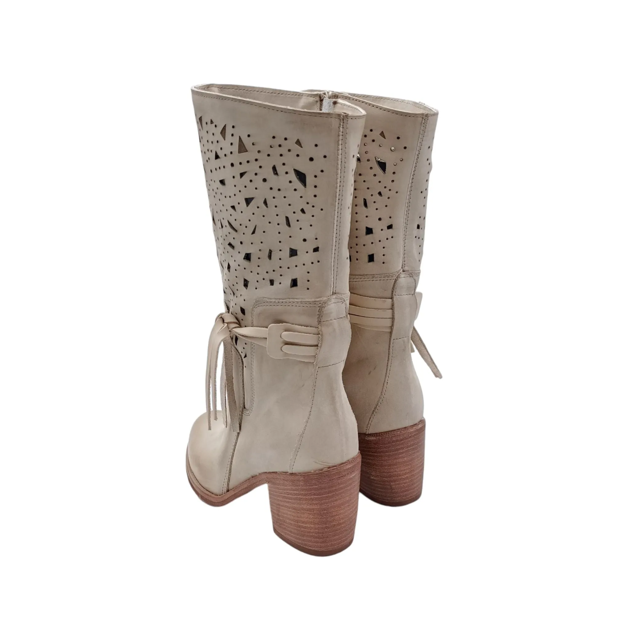 Stivale Donna AB2201 nabuk beige