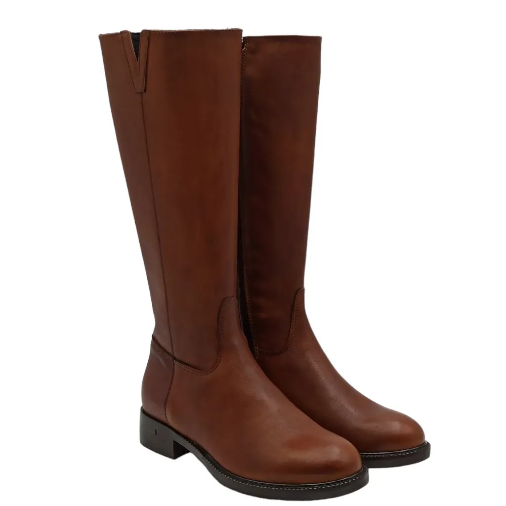 Stivale Donna in pelle 30105 Lux cuoio