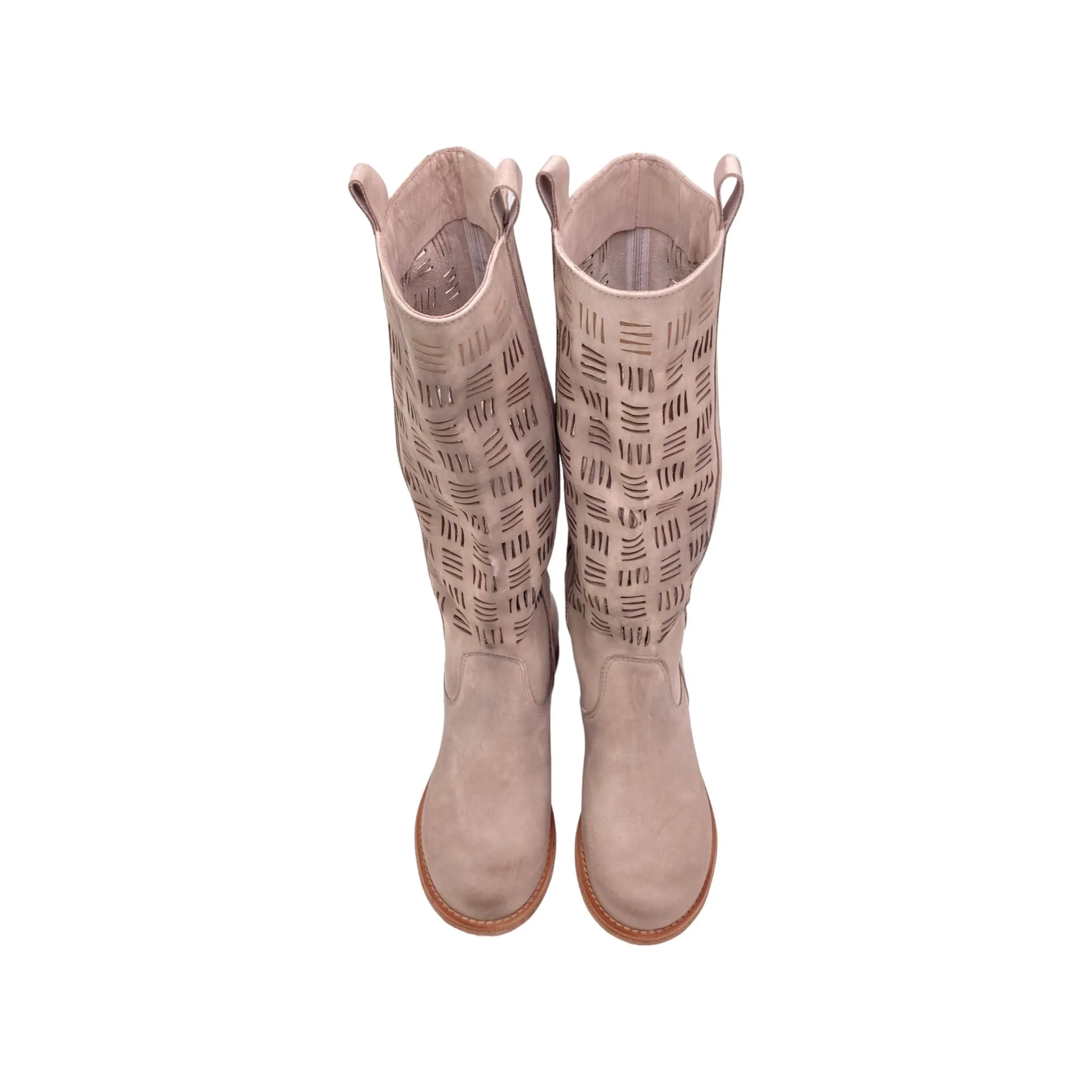 Stivale Donna laserato Cest magnifique 7576 nabuk taupe