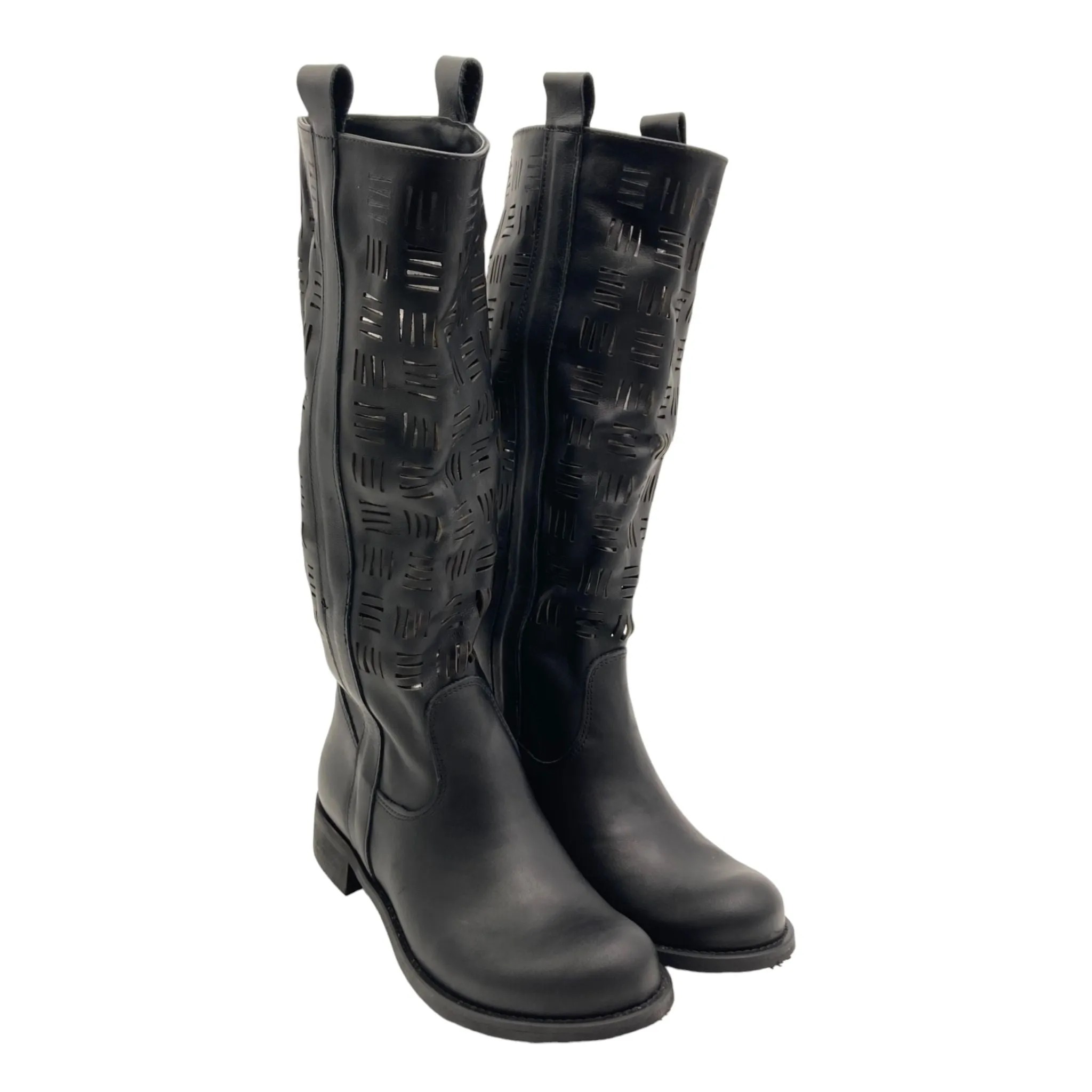Stivale Donna laserato Cest magnifique 7576 nappa nero
