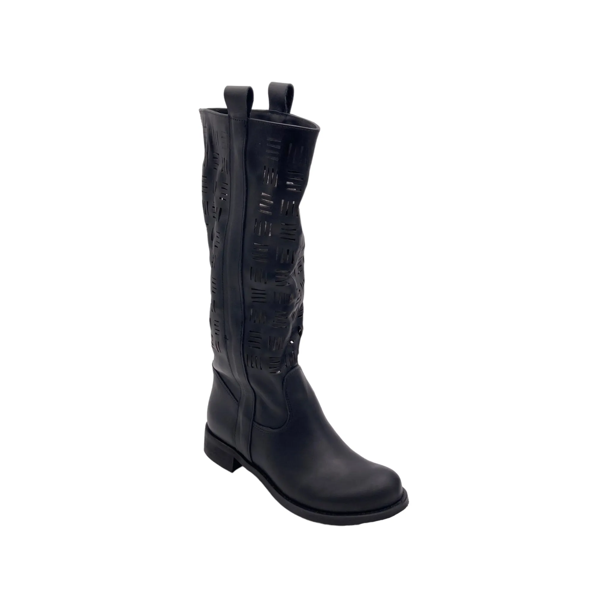 Stivale Donna laserato Cest magnifique 7576 nappa nero