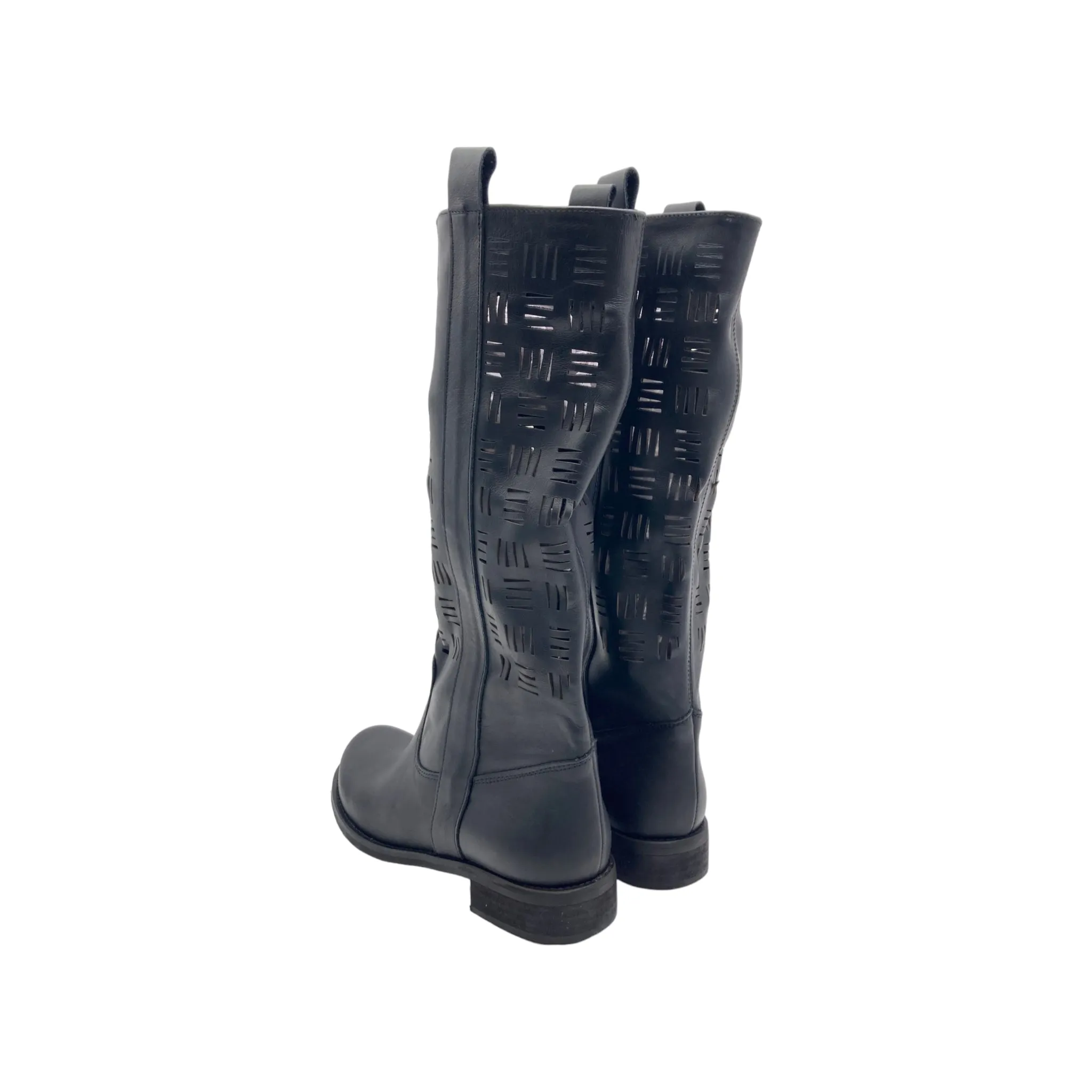Stivale Donna laserato Cest magnifique 7576 nappa nero