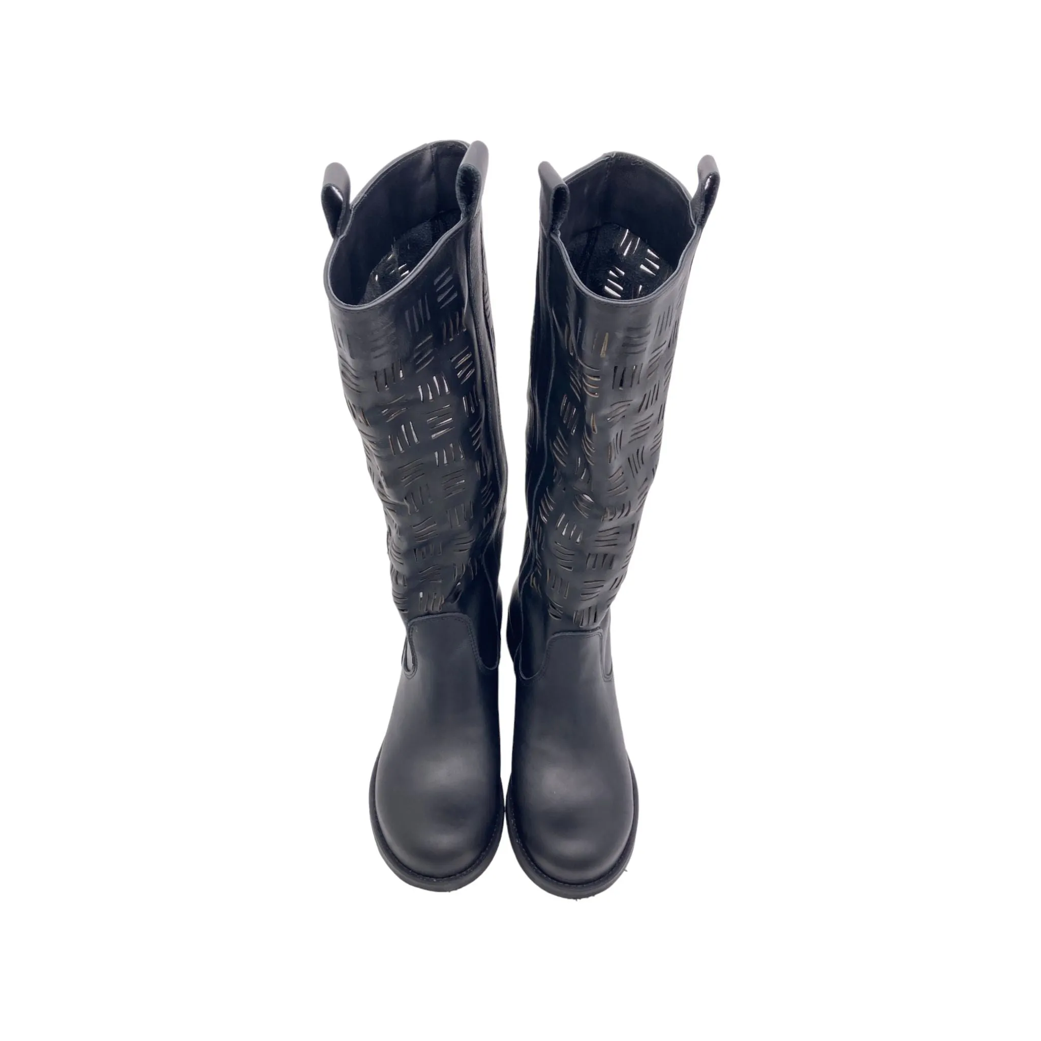 Stivale Donna laserato Cest magnifique 7576 nappa nero