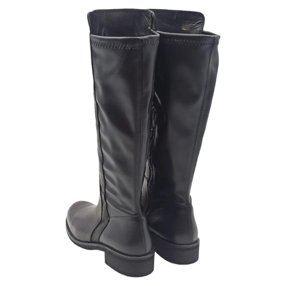 Stivale lungo donna in pelle King of hearts 33440 RAG NERO
