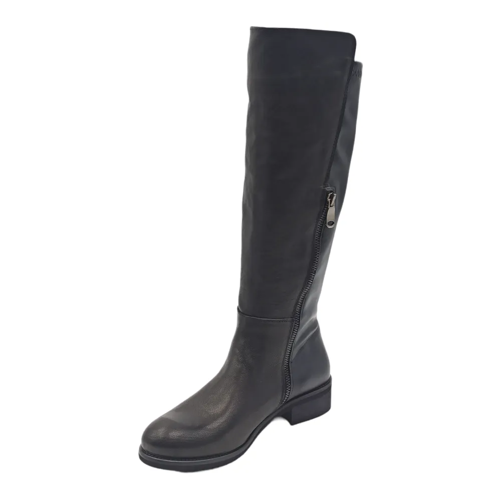 Stivale lungo donna in pelle King of hearts 33440 RAG NERO