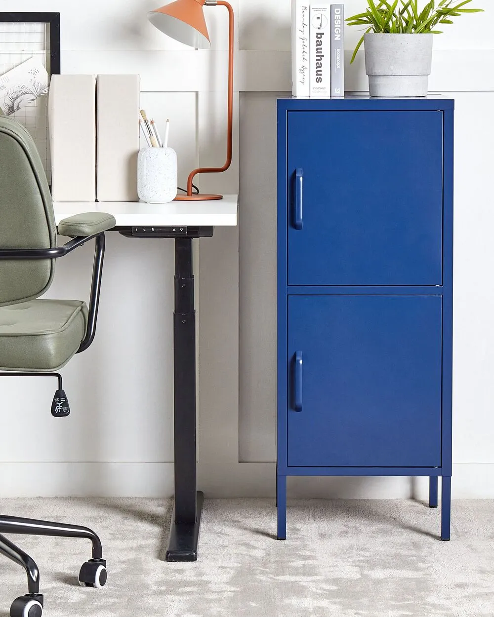 Storage Unit HURON Metal Navy Blue