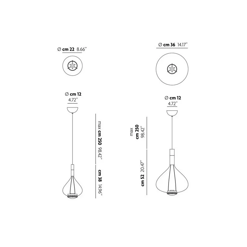 Studio Italia Design Sky-Fall Large Lampada a sospensione