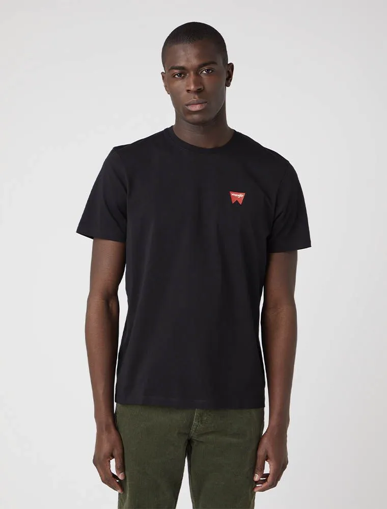 T-shirt Manica Corta Wrangler - Black