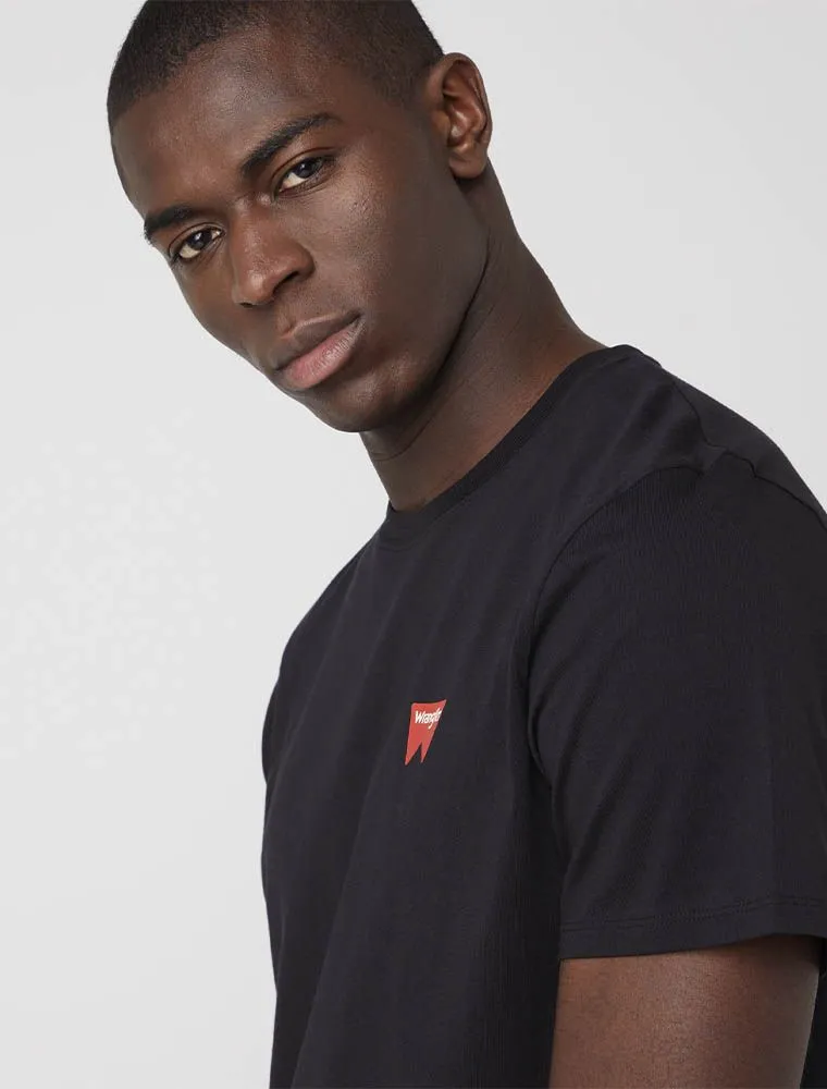 T-shirt Manica Corta Wrangler - Black