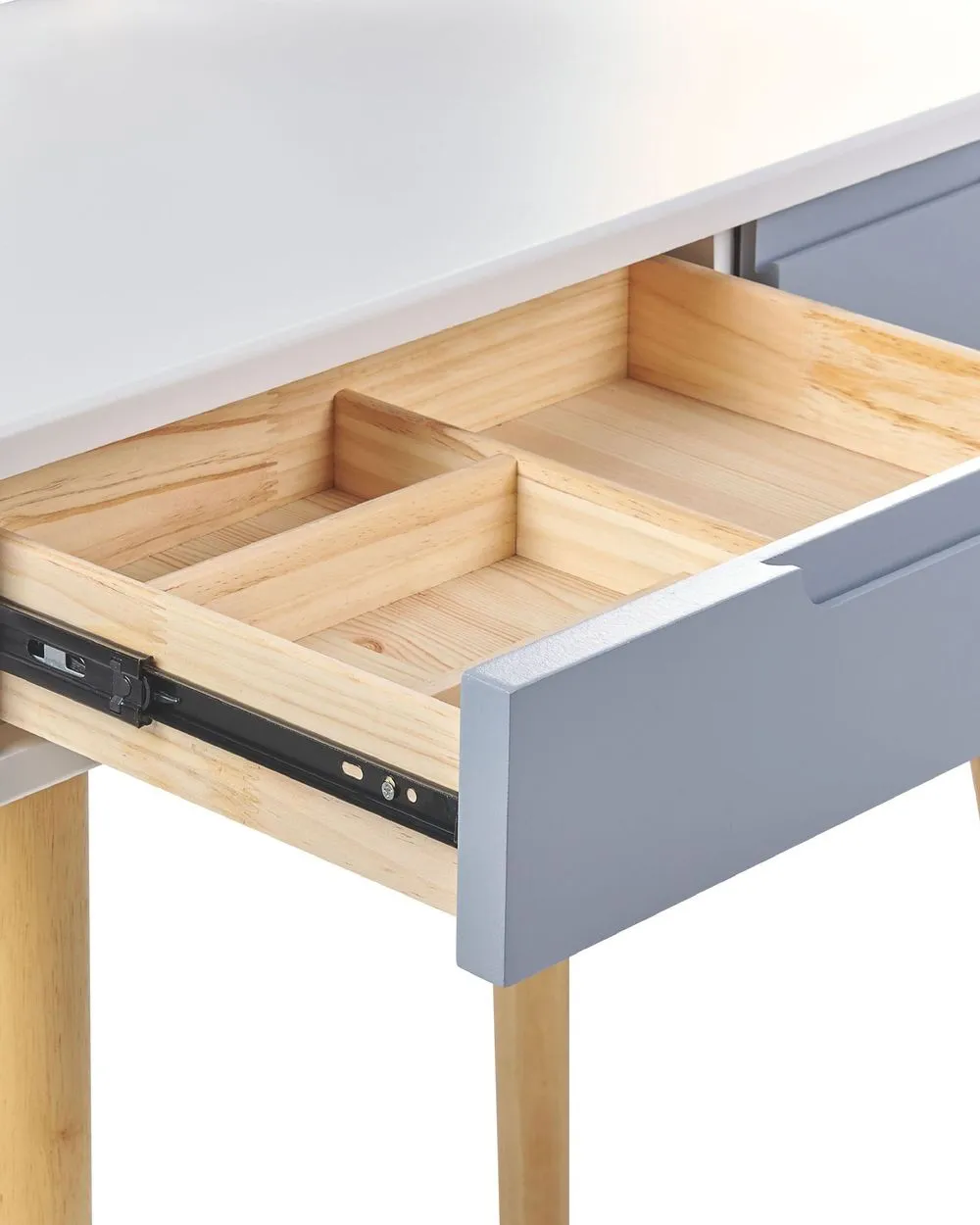 Toeletta con specchio e sgabello DIEPPE LED Bianco
