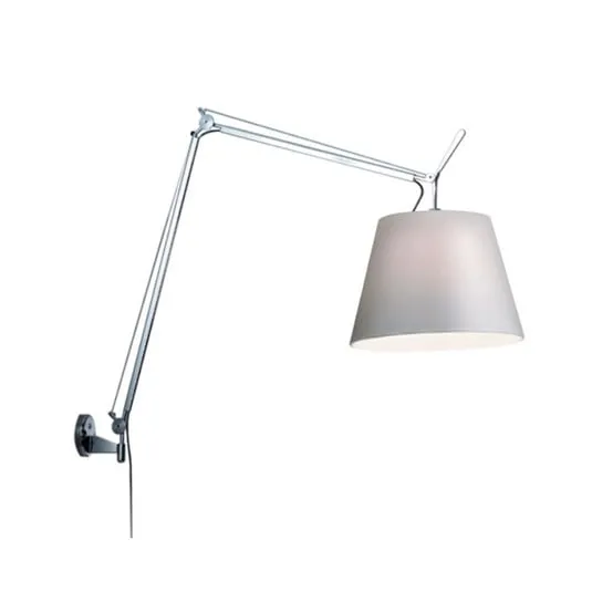 Tolomeo Mega Applique da Parete con Dimmer Ø320 Alu/Grigio - Artemide | Acquista online