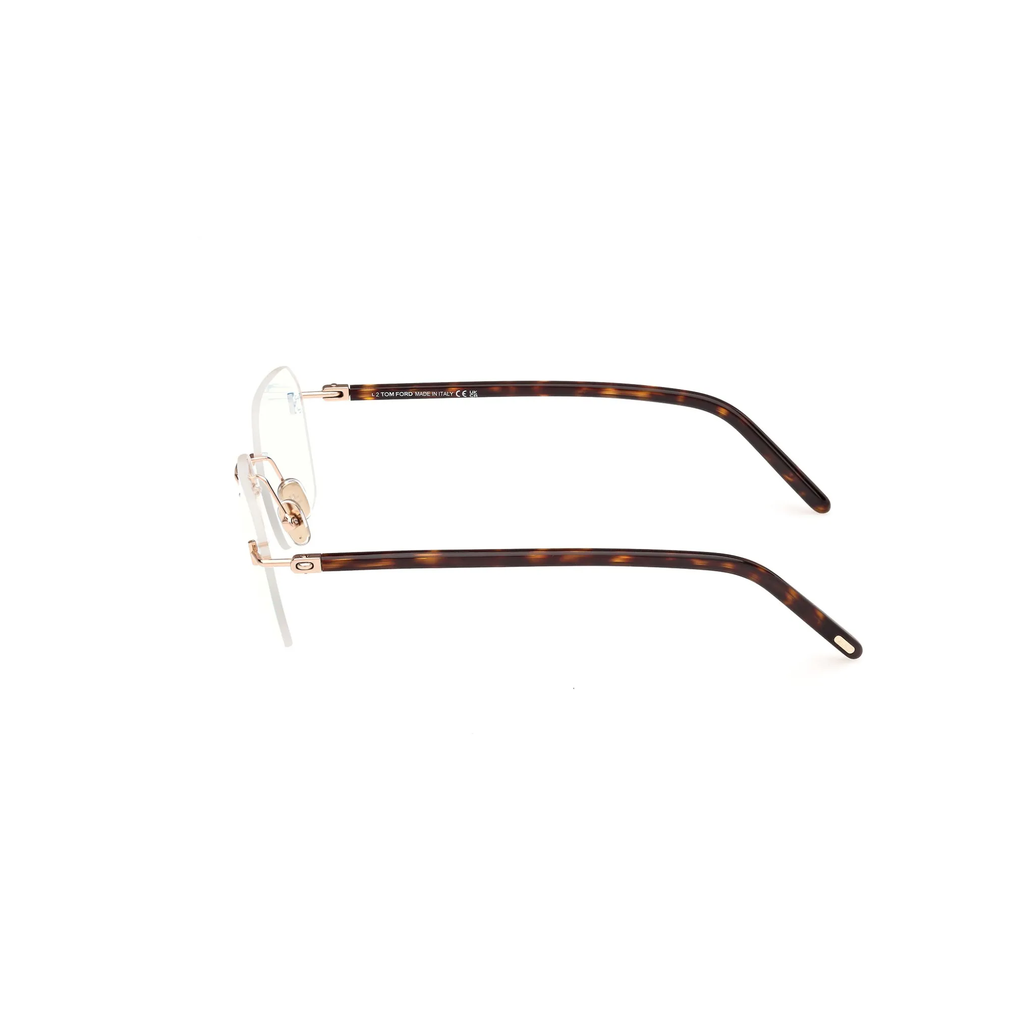   Tom Ford FT 5934-B Blue Block 028  Oro Rosa Lucido | Occhiale Da Vista Uomo 