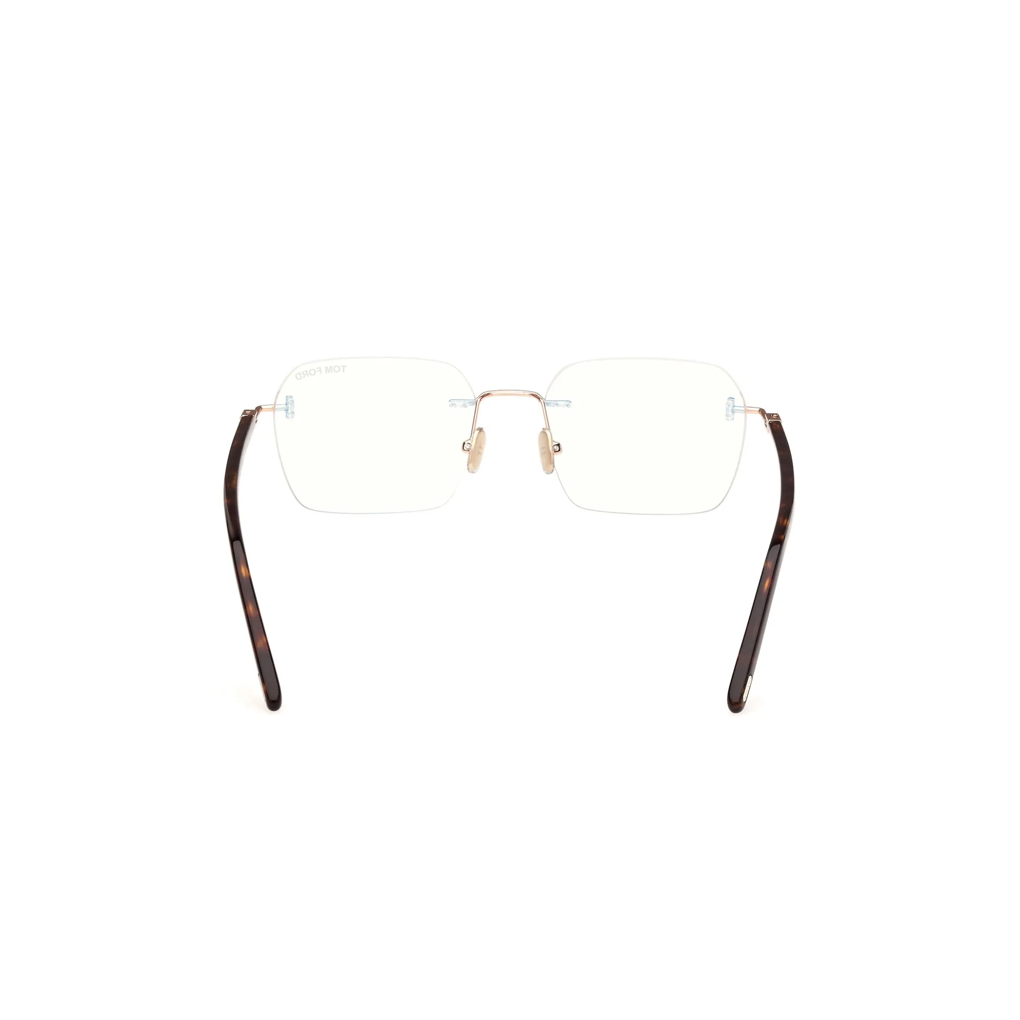   Tom Ford FT 5934-B Blue Block 028  Oro Rosa Lucido | Occhiale Da Vista Uomo 