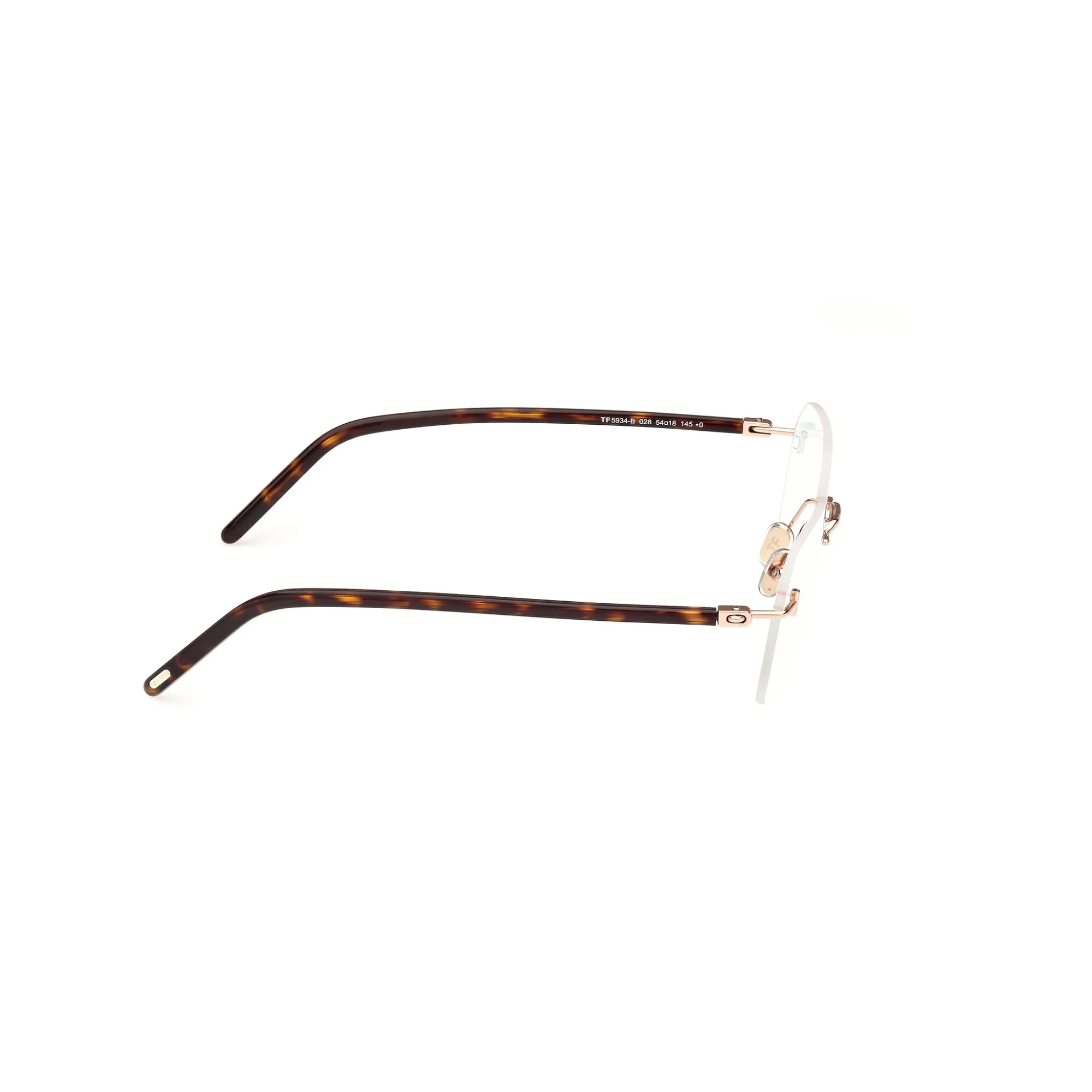   Tom Ford FT 5934-B Blue Block 028  Oro Rosa Lucido | Occhiale Da Vista Uomo 