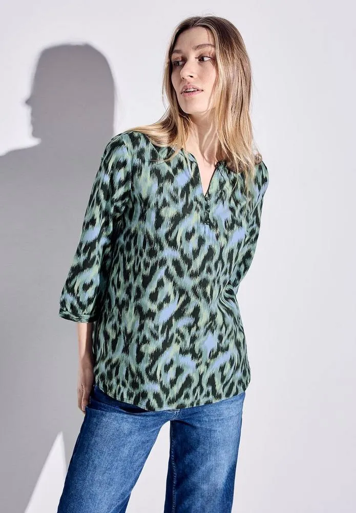 TOS Printed Light Cotton Blouse - Camicia