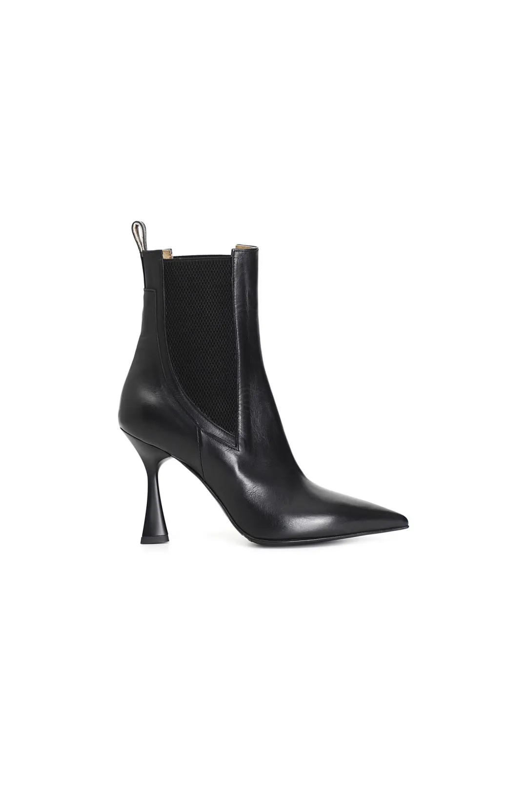 tronchetto donna in nappa con elastico nero