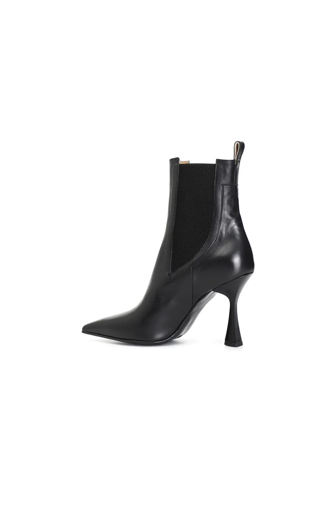 tronchetto donna in nappa con elastico nero