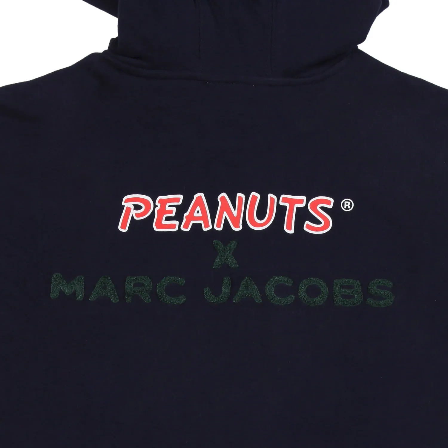 Vestito Peanuts Blu Navy In Felpa Con Cappuccio