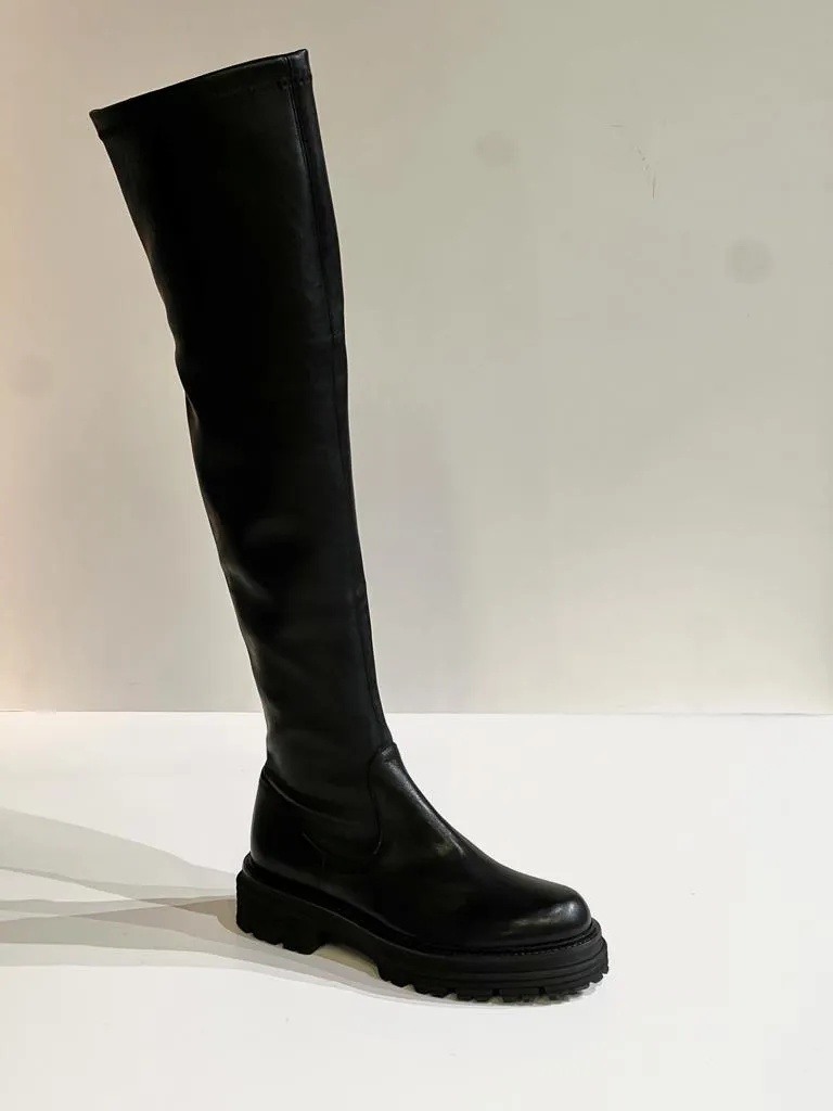 W2-3280 Stivale Alto Nero  