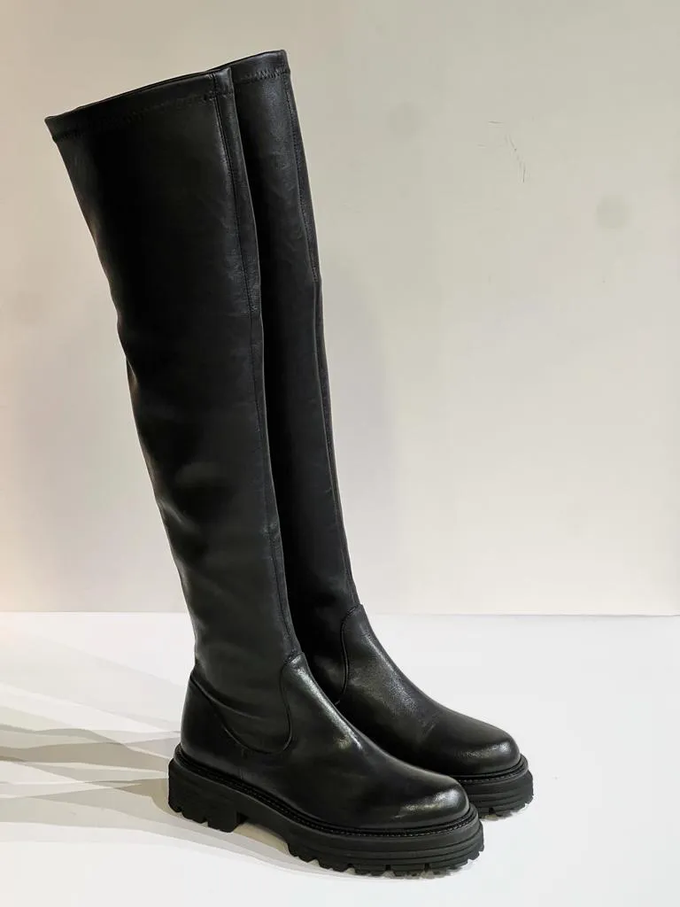 W2-3280 Stivale Alto Nero  