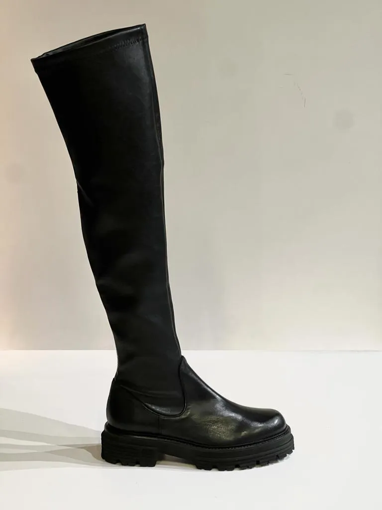 W2-3280 Stivale Alto Nero  