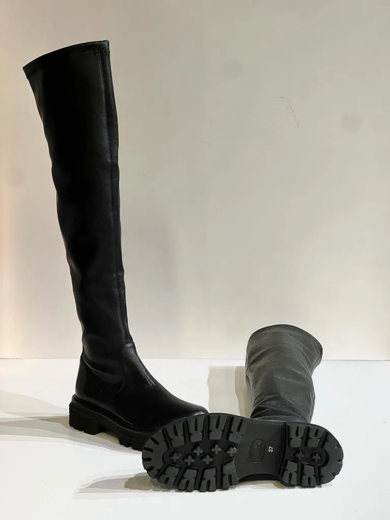 W2-3280 Stivale Alto Nero  
