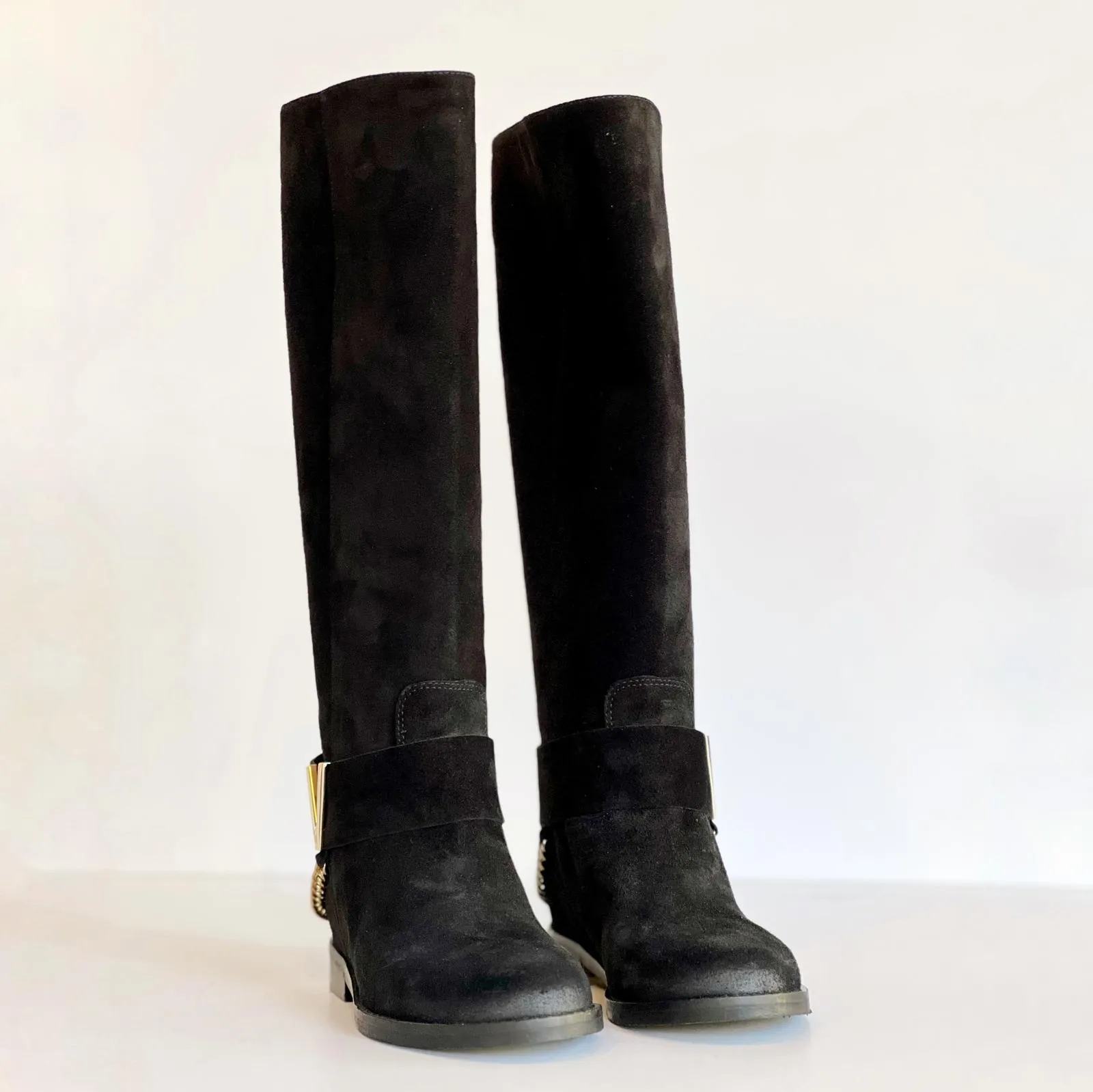 W3-GS1853 Stivale Camoscio Nero  
