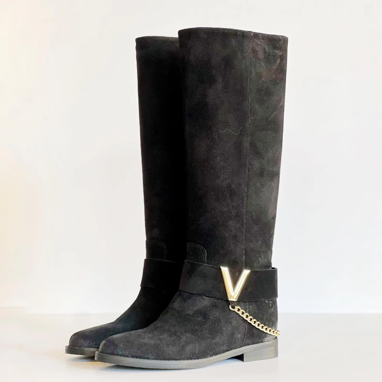 W3-GS1853 Stivale Camoscio Nero  