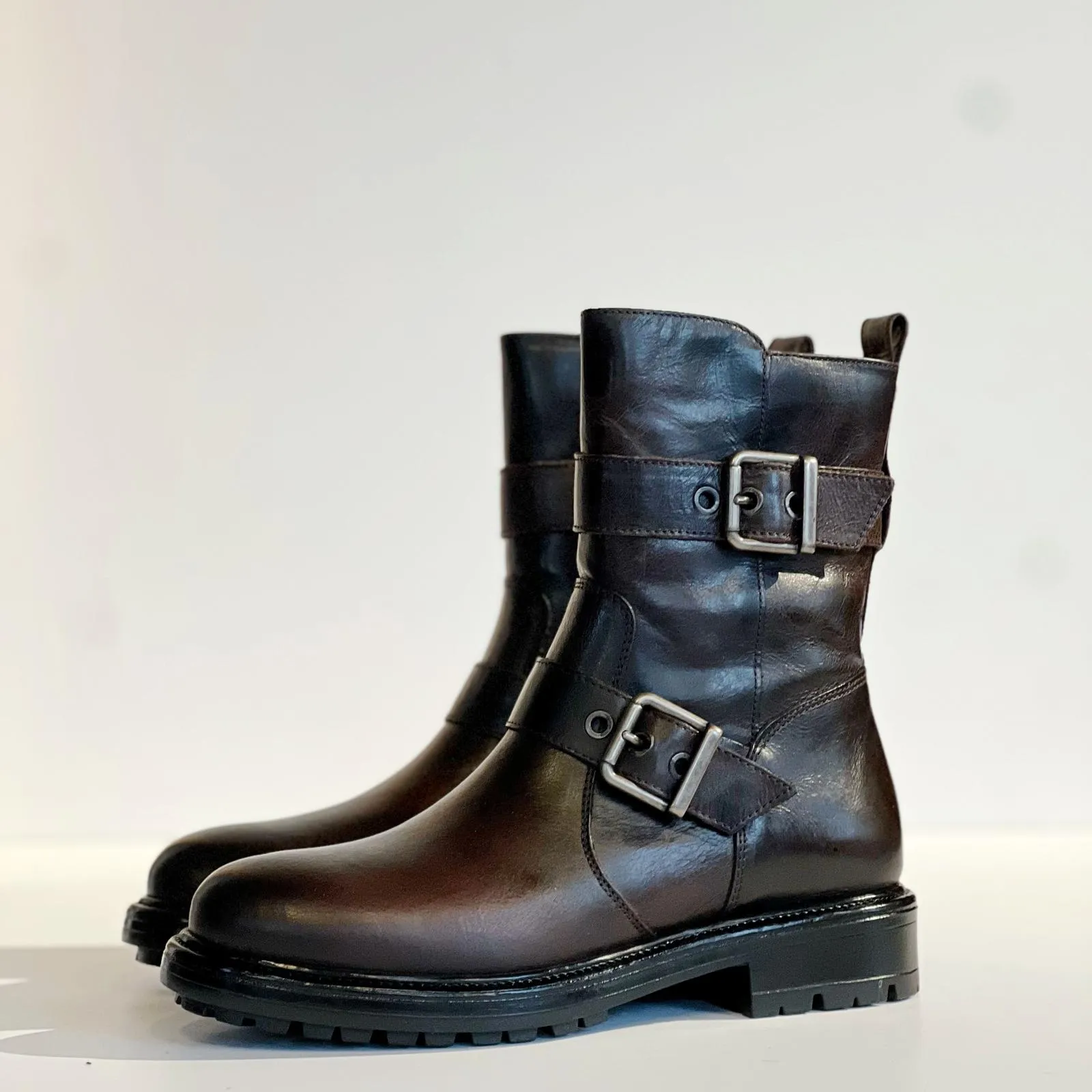 W4 - 212 Stivale Biker Ebony  
