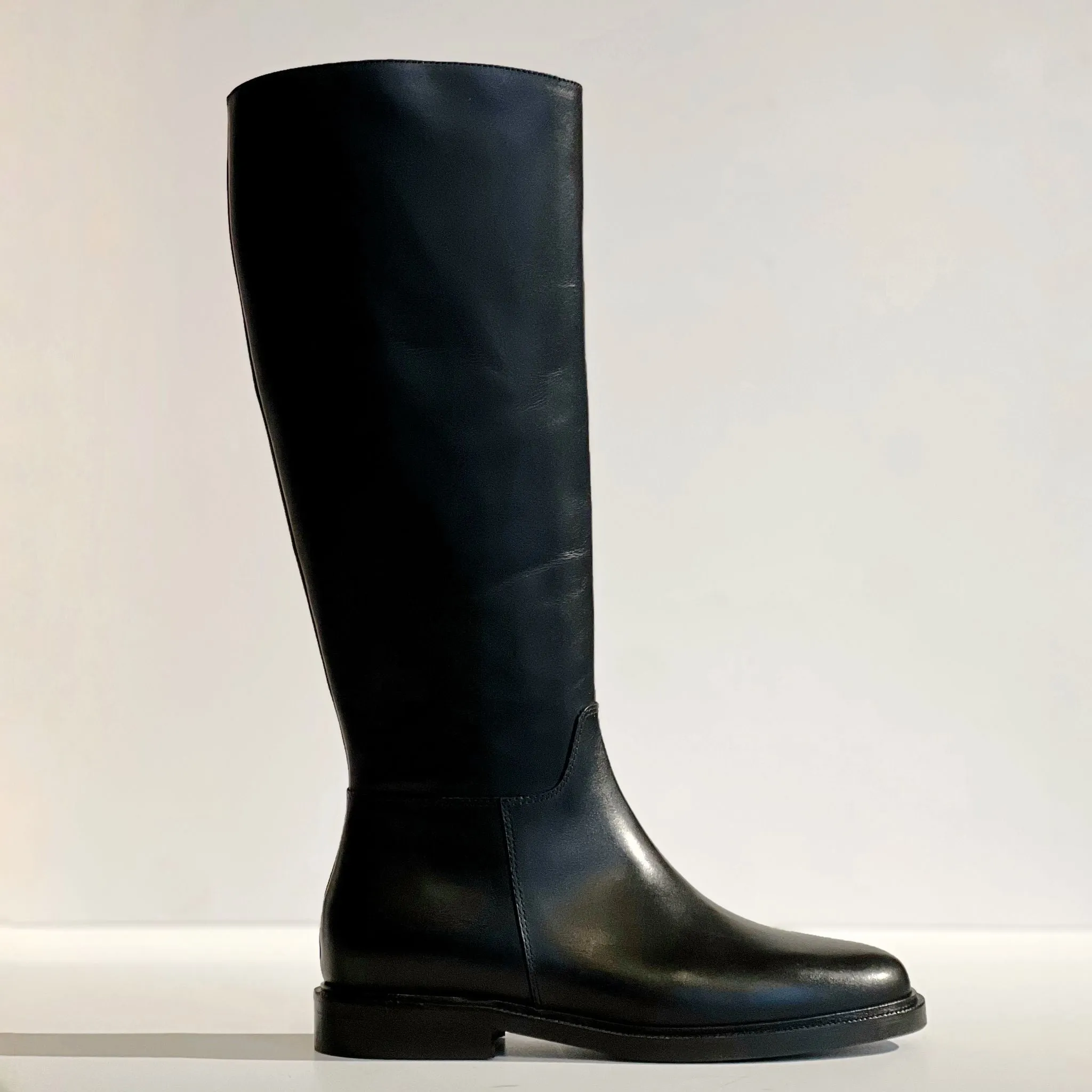W4-2SA Stivale ZIP Cavallerizzo Nero  