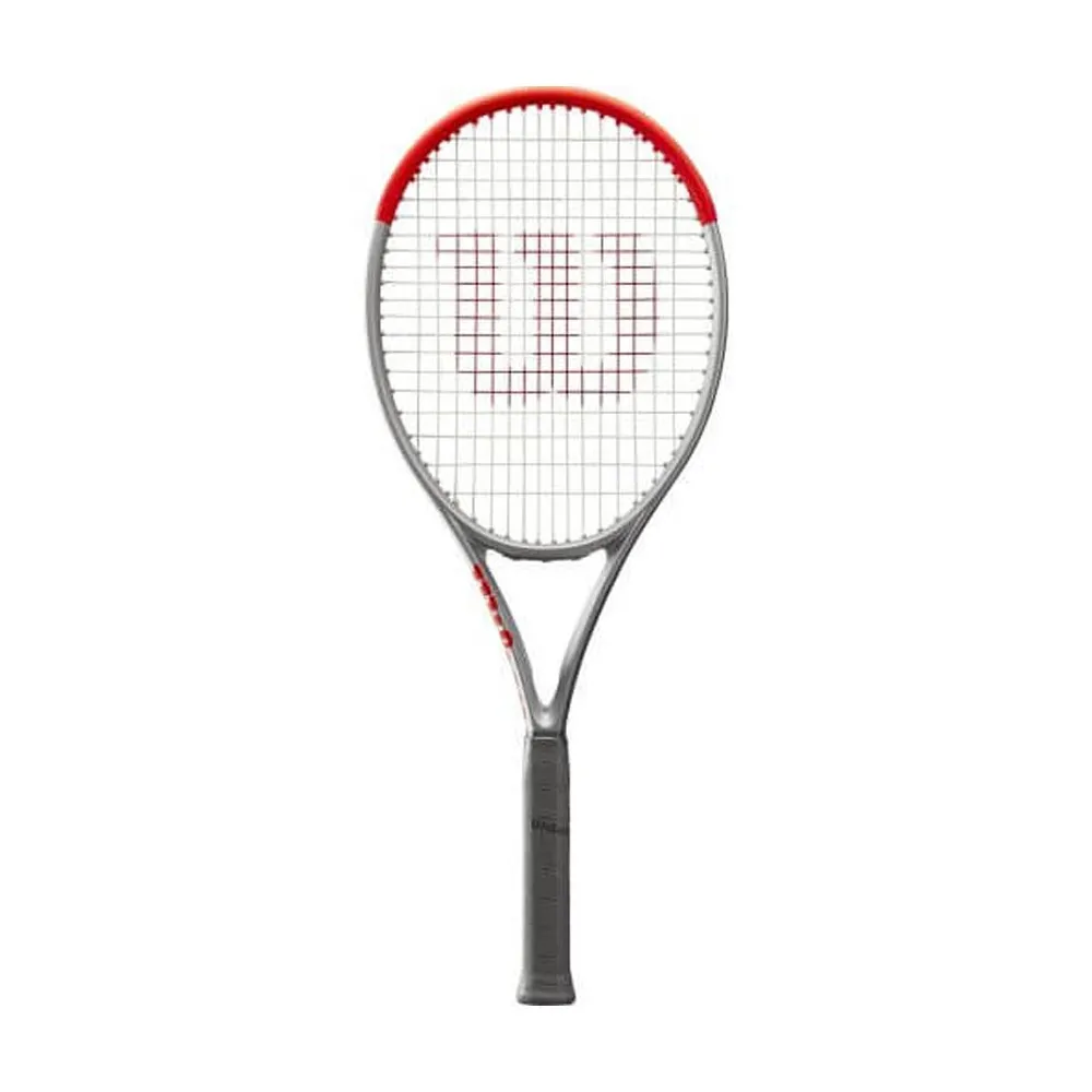 Wilson Clash 100L Argento Argento Rosso - Racchetta Tennis Uomo
