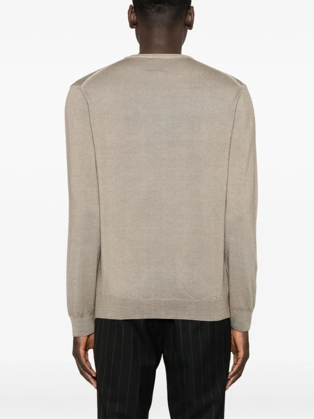 Woolrich Maglia Girocollo Beige Effetto Slavato